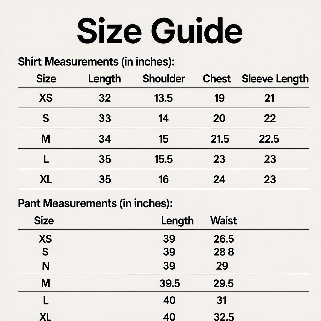 Size Guide