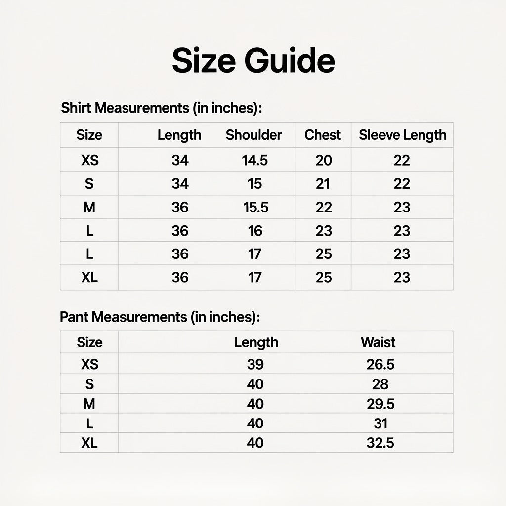 Size Guide